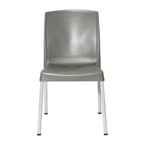 Bolero Elements Polypropylene Plain Side Chairs Olive Green (4 Pack) ja921