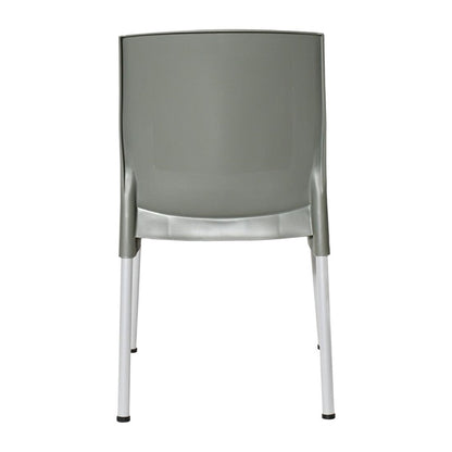 Bolero Elements Polypropylene Plain Side Chairs Olive Green (4 Pack) ja921