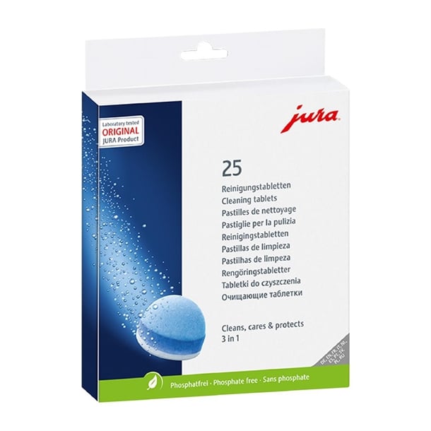 JURA 3-Phase Cleaning Tablets (25 Pack) ja926