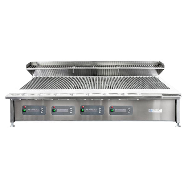 Synergy Grill Trilogy Nat Gas Chargrill with Garnish Rail & Slow Cook Shelf ST1700 ja961