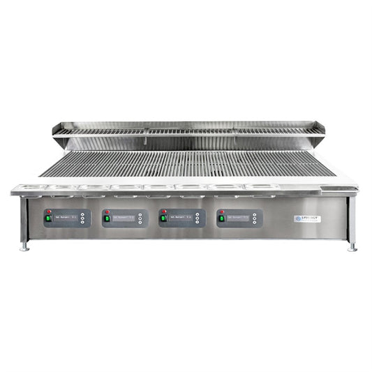 Synergy Grill Trilogy Nat Gas Chargrill with Garnish Rail & Slow Cook Shelf ST1700 ja961