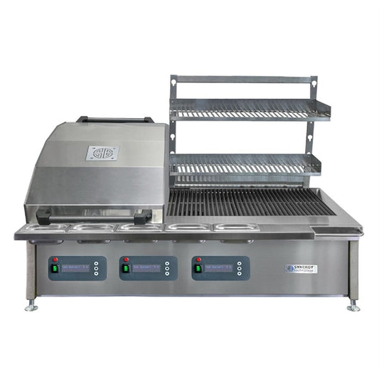 Synergy CharGo Nat Gas Chargrill Oven with Lid & Slow Cook Shelf STCGO1300 ja965