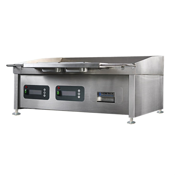Synergy GRID900E-S Electric Griddle with Smooth Mild Steel Top & Garnish Rail ja969