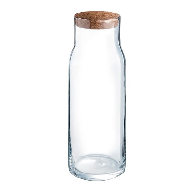 Luminarc Funambule Carafes with Cork Lid 1Ltr (6 Pack) jb042