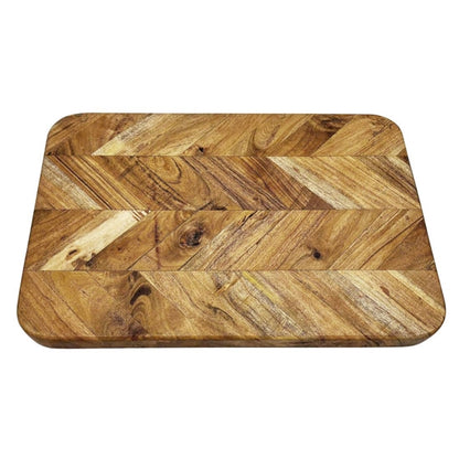 Vogue Chevron Effect Acacia Wood Chopping Board Medium jb124