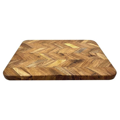 Vogue Chevron Effect Acacia Wood Chopping Board Large jb125