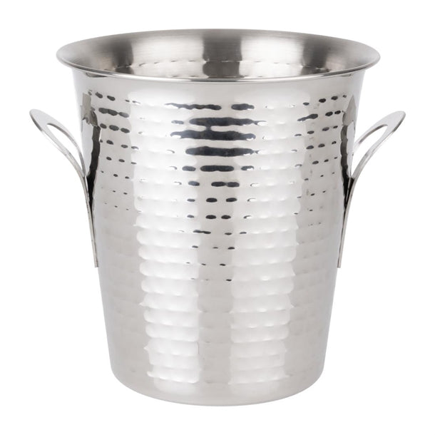 Olympia Flare Wine Bucket Hammered Stainless Steel 4.3Ltr jb127
