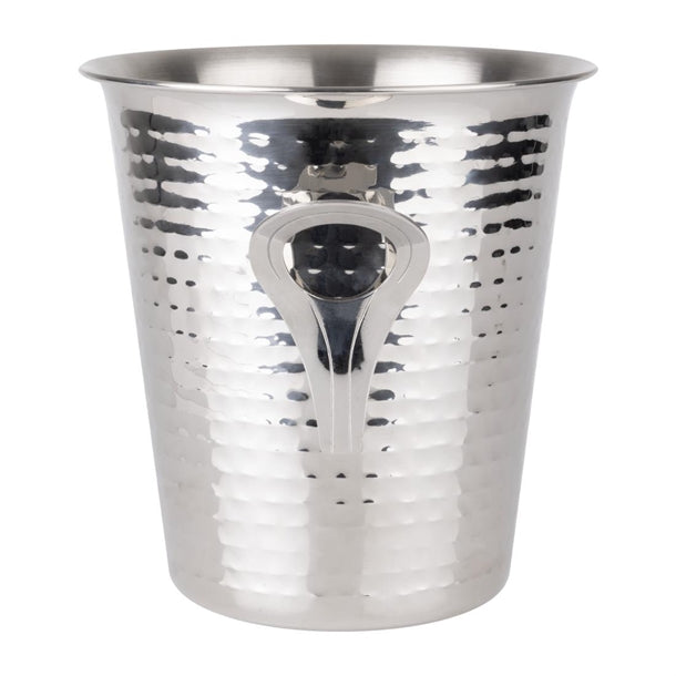 Olympia Flare Wine Bucket Hammered Stainless Steel 4.3Ltr jb127