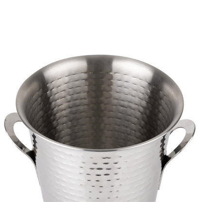 Olympia Flare Wine Bucket Hammered Stainless Steel 4.3Ltr jb127