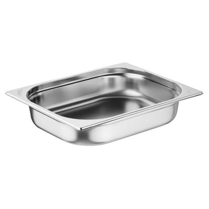 Nisbets Essentials Stainless Steel 1/2 Gastronorm Tray 65mm ( 3 Pack) jb371