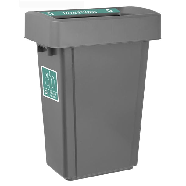 Jantex Slim Bin Label - Mixed Glass jb494