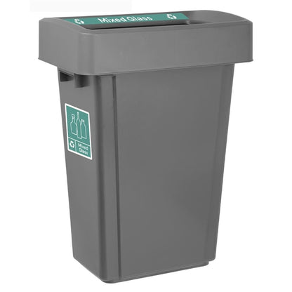 Jantex Slim Bin Label - Mixed Glass jb494