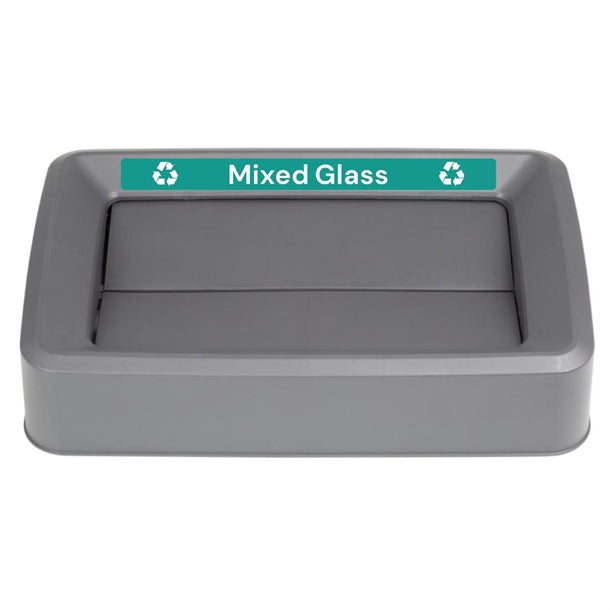 Jantex Slim Bin Lid Label - Mixed Glass jb495