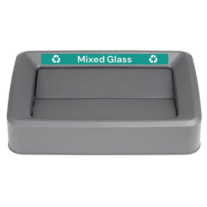 Jantex Slim Bin Lid Label - Mixed Glass jb495