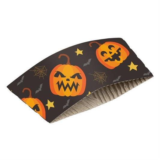 Fiesta Recyclable Halloween Cups Sleeves for 8oz Hot Cups (100 Pack) jb540