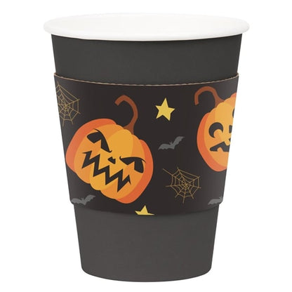 Fiesta Recyclable Halloween Cups Sleeves for 12oz Hot Cups (100 Pack) jb541