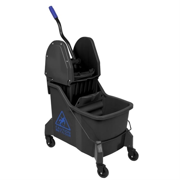 Jantex Two-Compartment Mop Bucket and Wringer Blue 30Ltr jb543