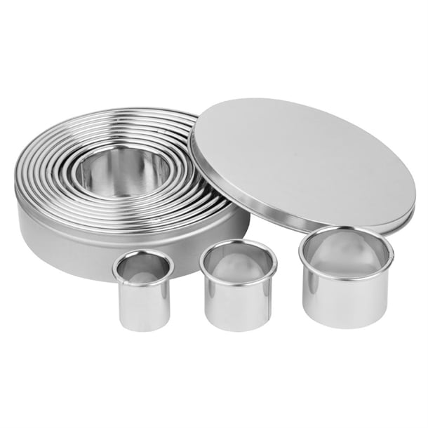 Vogue Stainless Steel Round Plain Cutters ( 12 Pack) jb551