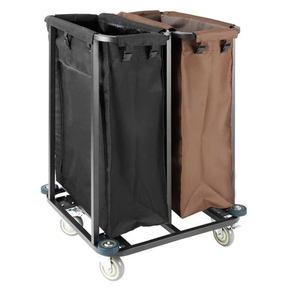 Jantex 2 Compartment Linen Trolley 2x100Ltr jb760