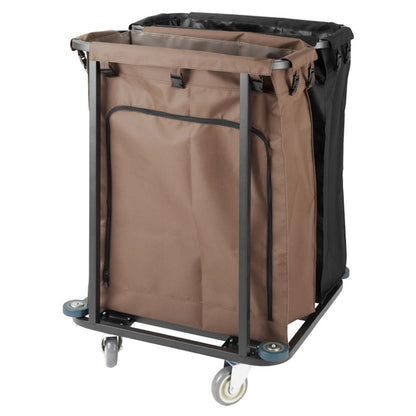 Jantex 2 Compartment Linen Trolley 2x100Ltr jb760