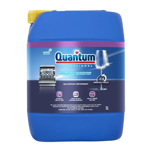 Quantum Professional Glasswash Detergent 5Ltr jb793