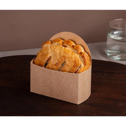 Notpla Compostable Takeaway Pie Sleeves - Kraft (660 Pack) jb804