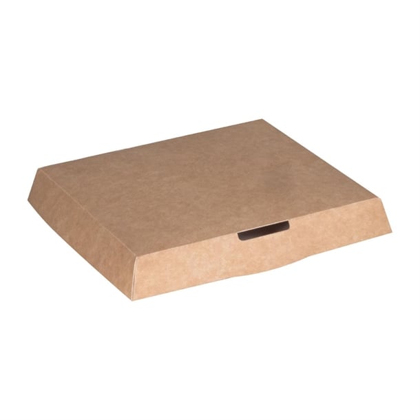 Notpla Lids for 800ml Clip & Close Food Boxes - Kraft (260 Pack) jb811
