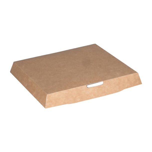 Notpla Lids for 1000ml Clip & Close Food Boxes - Kraft (260 Pack) jb813