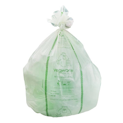Vegware Compostable Bin Bags 140Ltr (10 Pack) jb829