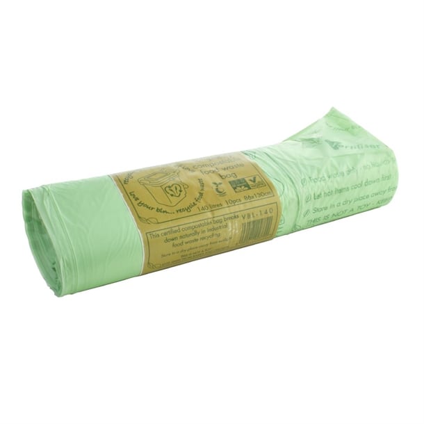 Vegware Compostable Bin Bags 140Ltr (10 Pack) jb829