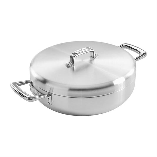 Samuel Groves Urban Stainless Steel Tri-Ply Chefs Pan with Lid 30cm jc879