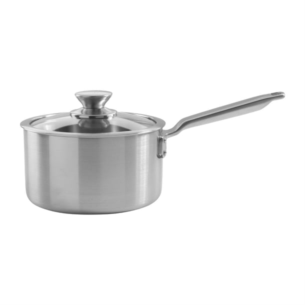 Samuel Groves Stainless Steel Saucepan and Glass Lid 18cm jc880