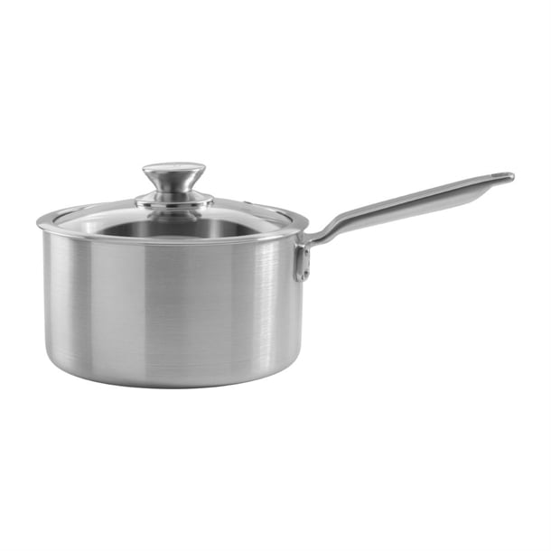 Samuel Groves Stainless Steel Saucepan and Glass Lid 20cm jc881