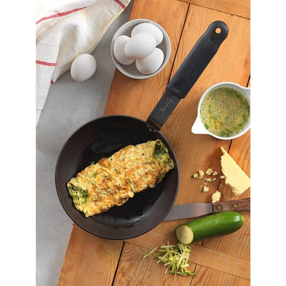 Samuel Groves Professional Seasoned Carbon Steel Omelette Pan 22cm jc884