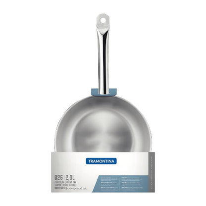 Tramontina Stainless Steel Triple Base Frying Pan 26cm jc944