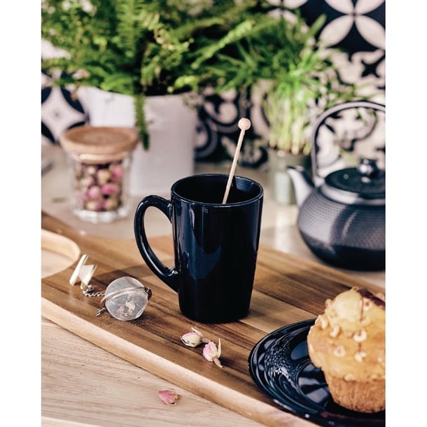 Luminarc New Morning Mugs Black 320ml (6 Pack) jc977