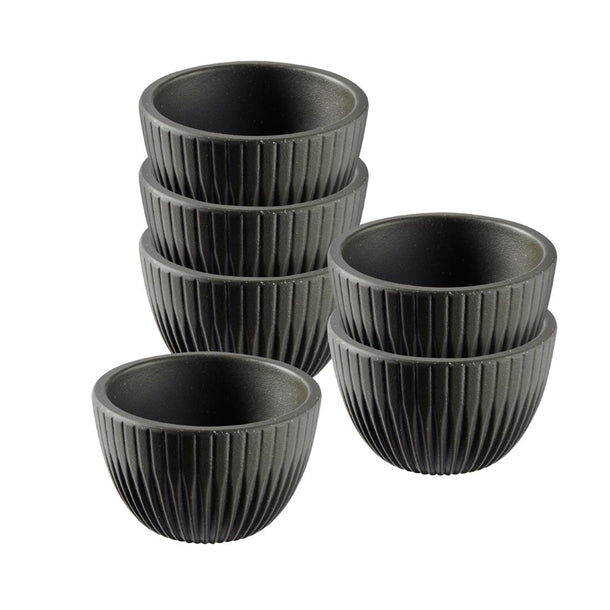 APS Lineo Dip Bowls Brown 30ml (6 Pack) jd166