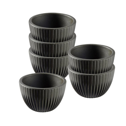 APS Lineo Dip Bowls Brown 30ml (6 Pack) jd166