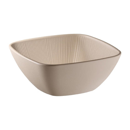 APS Nero Square Bowl Sand 195x195mm jd183