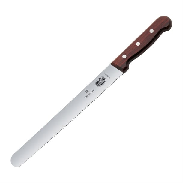 Victorinox Wavy Slicing Knife Wooden 25cm jd209