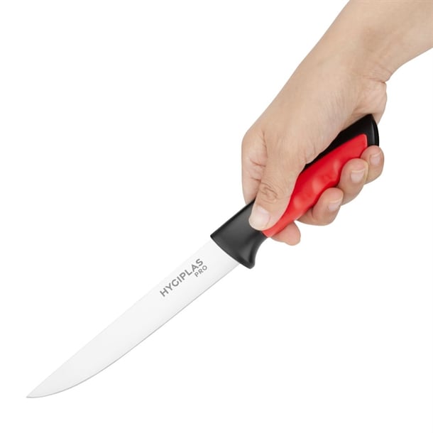 Hygiplas Pro Boning Knife Red 15cm jd221
