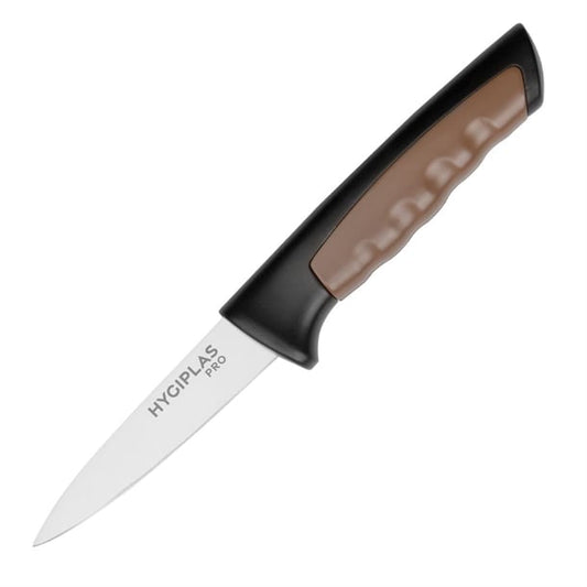 Hygiplas Pro Paring Knife Brown 8.5cm jd227