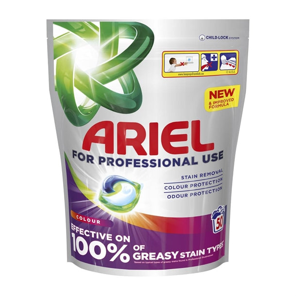 Ariel Professional Liquid Pods 50 Washes Colour (2 Pack) jd467