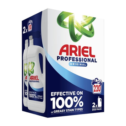 Ariel Professional Original Liquid Duo Pack 110 Washes 4.95Ltr (2 Pack) jd468