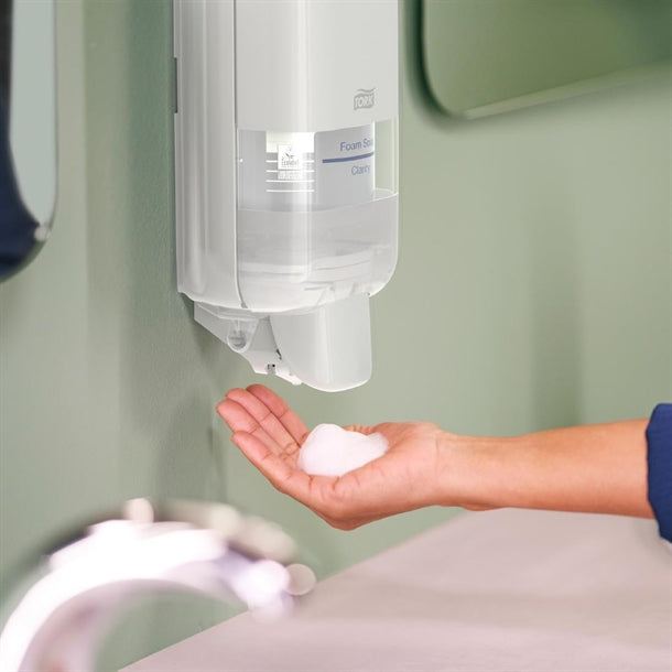 Tork S4 Soap and Sanitiser Dispenser White je043