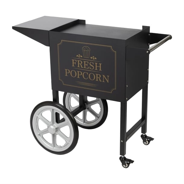 Haxro HX8588 Popcorn Machine and Cart Black je456