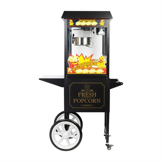 Haxro HX8588 Popcorn Machine and Cart Black je456