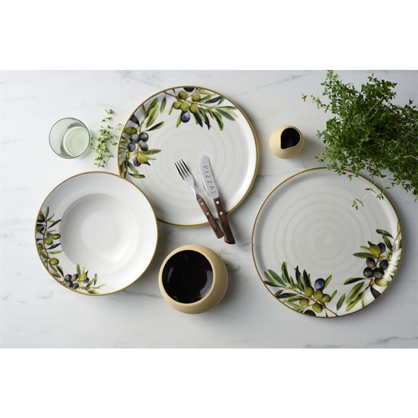 Artis Saturnia Napoli Pasta Bowls Olive 265mm (6 Pack) je576