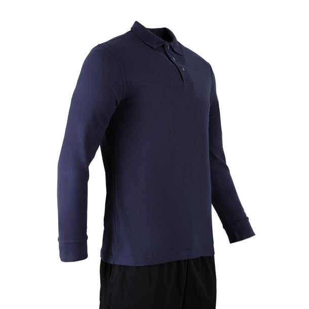 Endurance Long Sleeve Polo Shirt Navy p_je637
