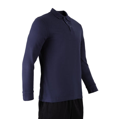 Endurance Long Sleeve Polo Shirt Navy p_je637